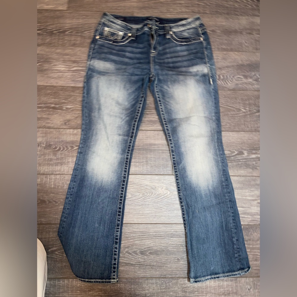 Jeans, Rhinestone pockets, Vigoss Slim Boot